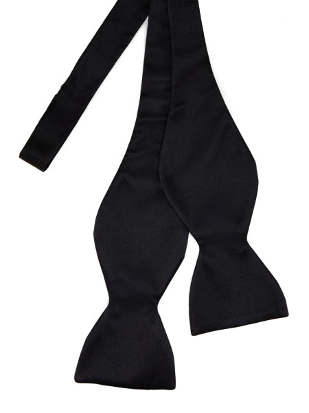 Black bow tie on a white background