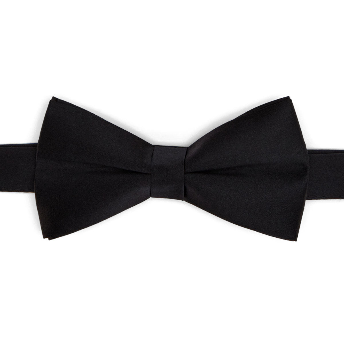 Black bow tie on a white background